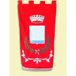 Gonfalone comunale ricamato